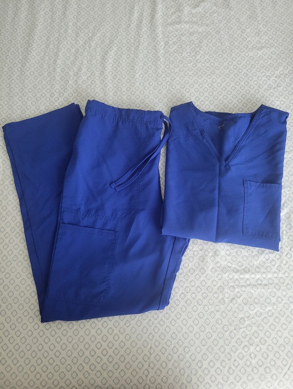 Men's Scrubstar scrubs set medium royal blue